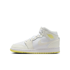 Nike Air Jordan 1 Mid GS Sail Light Laser Orange