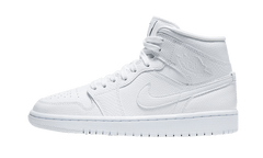 Nike Air Jordan 1 Mid White Snakeskin (Women's)