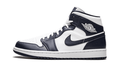 Nike Air Jordan 1 Mid White Metallic Gold Obsidian