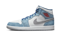Nike Air Jordan 1 Mid French Blue Fire Red