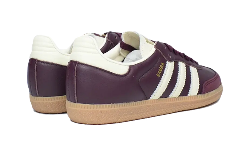 Adidas Samba OG Maroon Gold Metallic (Women's)-sneakers-Adidas-pikastore.cz
