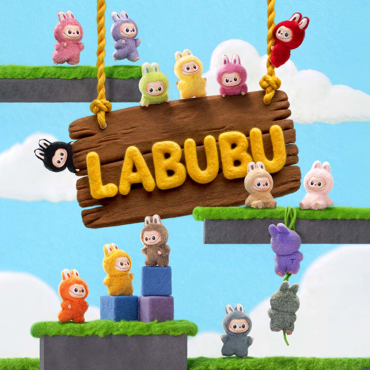 Labubu Pop Mart The Monsters Pin for Love Series Vinyl Plush Pendant (N-Z) Single Blind Box-Labubu-pikastore.cz