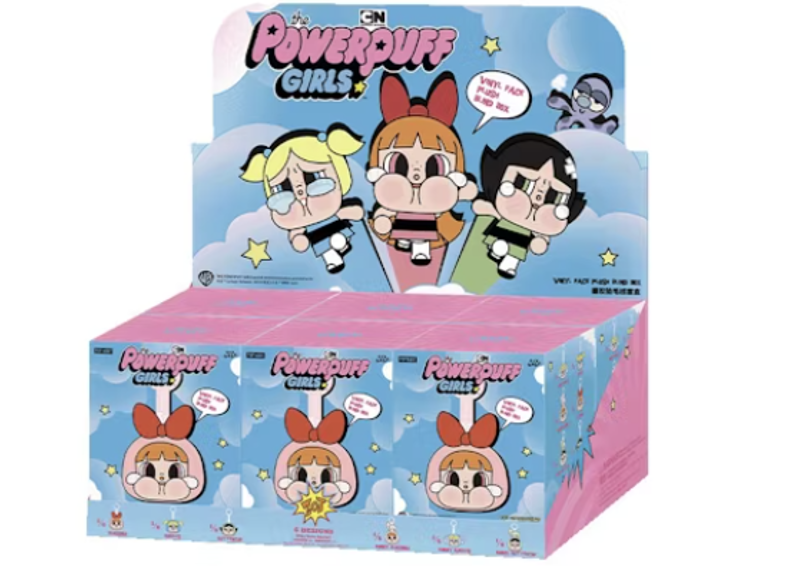 Pop Mart CryBaby x Powerpuff Girls Series Vinyl Face Plush Sealed Case (6 Blind Boxes)-Labubu-pikastore.cz