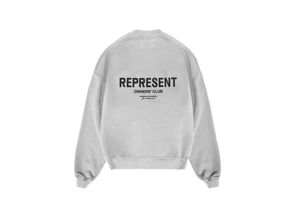 Represent Owners Club Crewneck Ash Grey-Represent-pikastore.cz