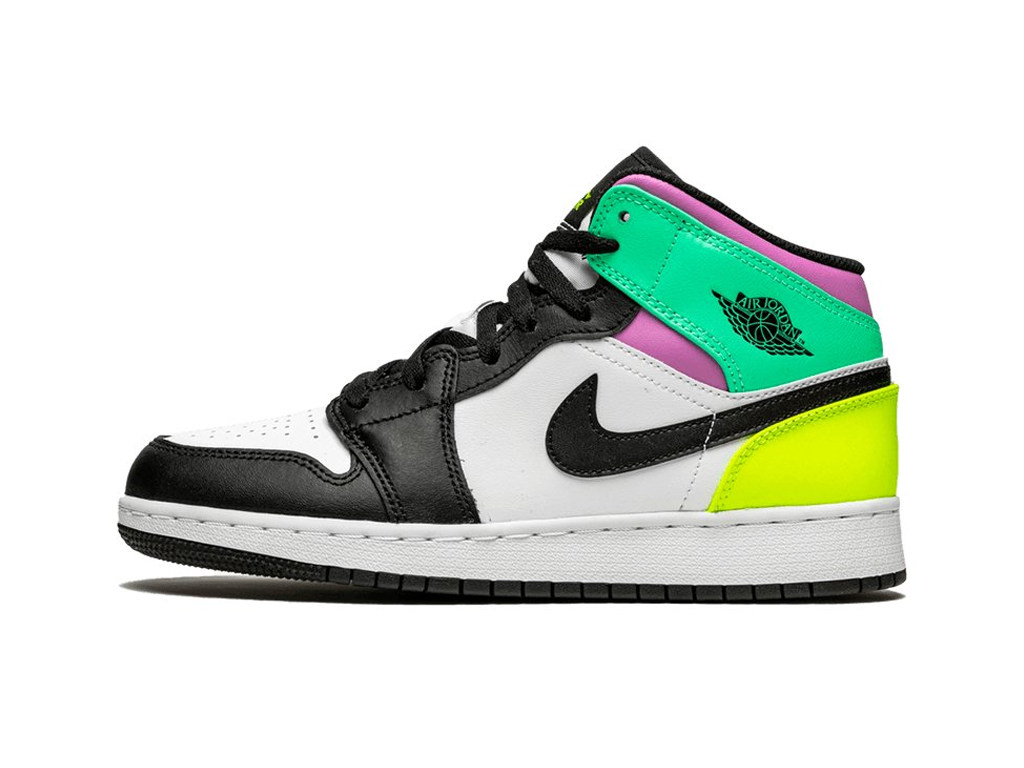 Nike Jordan 1 Mid Pastel Black Toe (GS)