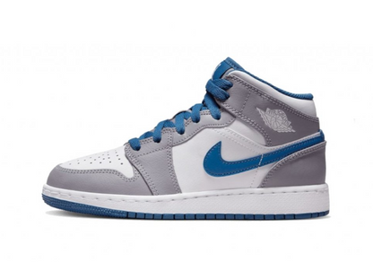 Nike Jordan 1 Mid True Blue Cement (GS)