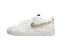 Nike Air Force 1 LV8 Double Swoosh Silver Gold (GS)