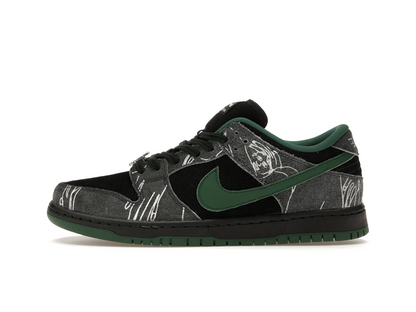 THERE Skateboards x Dunk Low SB Black Gorge Green