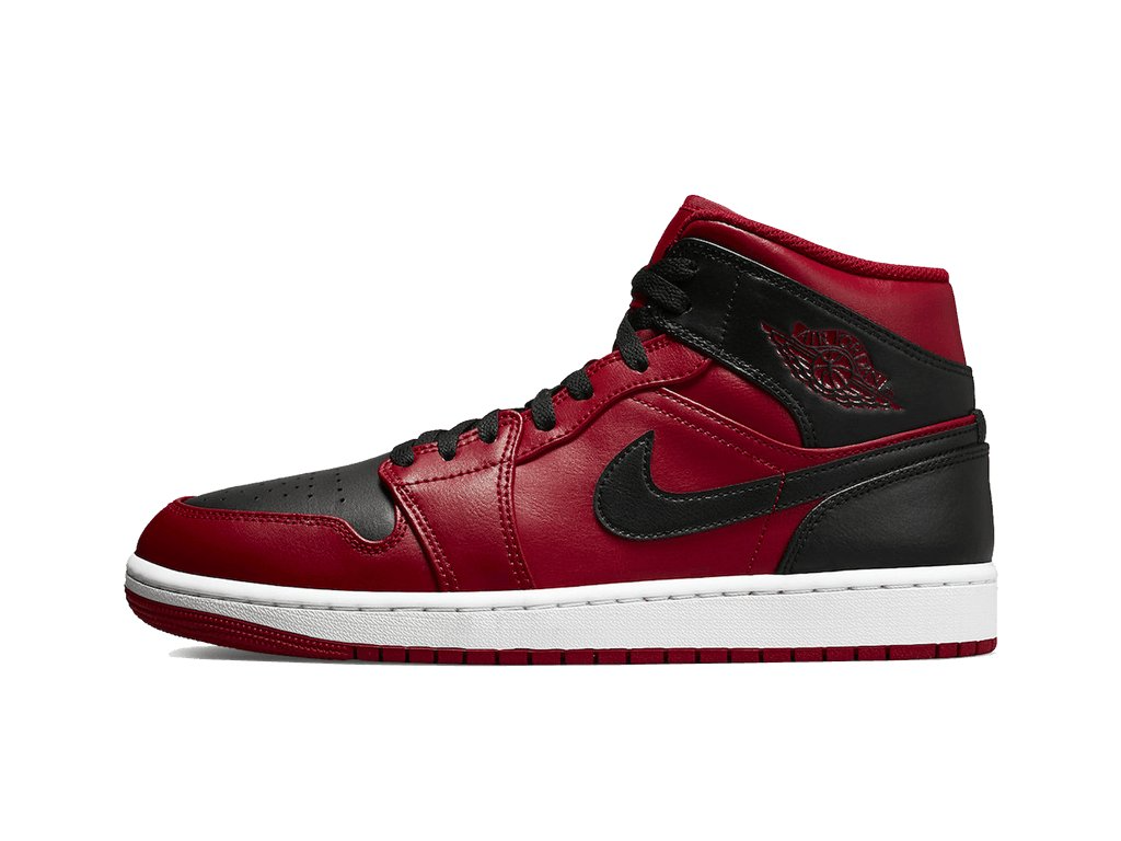 Nike Jordan 1 Mid Reverse Bred (2021) (GS)-sneakers-Air Jordan-pikastore.cz