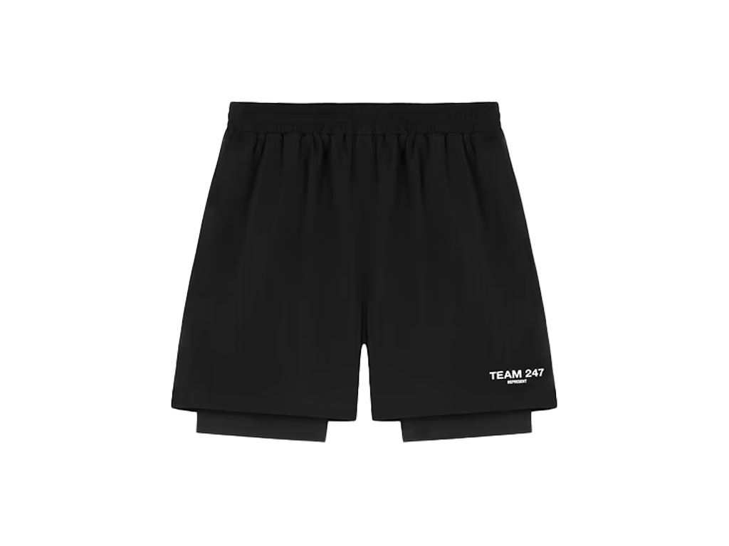 Represent Team 247 2-In-1 Shorts Black-Represent-pikastore.cz