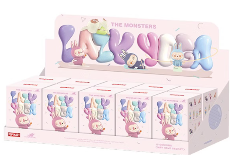 Pop Mart Labubu The Monsters Lazy Yoga Series Figures Sealed Case (10 Blind Boxes)-Labubu-pikastore.cz