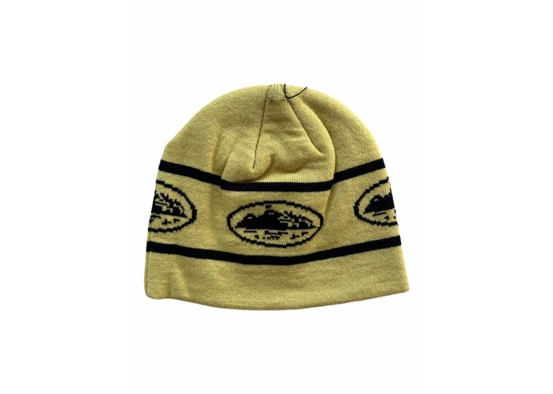 Corteiz Repeat Alcatraz Beanie Yellow Black-Corteiz-pikastore.cz