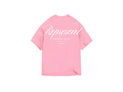 Represent Owners Club Script T-Shirt Pink