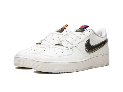 Nike Air Force 1 LV8 Double Swoosh Silver Gold (GS)