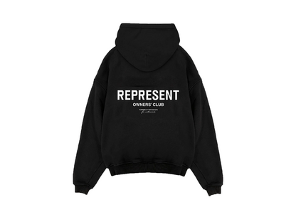 Represent Owners Club Zip Hoodie Black