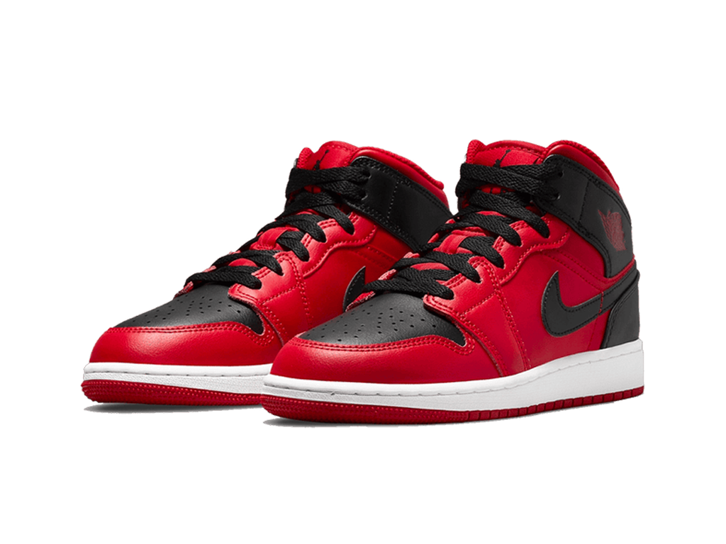 Nike Jordan 1 Mid Reverse Bred (2021) (GS)-sneakers-Air Jordan-pikastore.cz