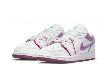 Nike Jordan 1 Low White Light Bordeuax (GS)