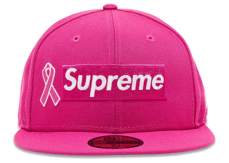 Supreme x New Era Breast Cancer Awareness Box Logo Fitted Hat Pink-Supreme-pikastore.cz