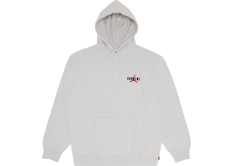 Supreme x Jordan Hooded Sweatshirt Ash Grey