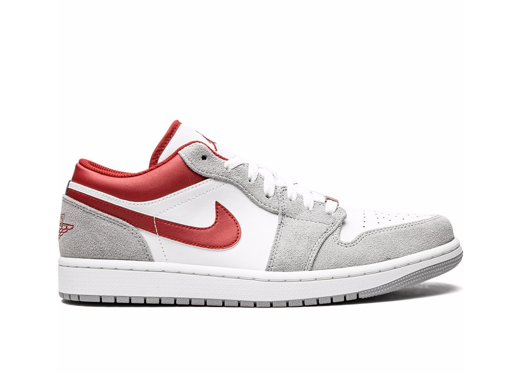 Jordan 1 Low SE Smoke Gray Gym Red (GS)