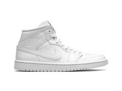 Nike Jordan 1 Mid White Snakeskin (Women's)