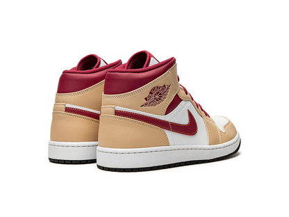 Nike Jordan 1 Mid Light Curry Cardinal (GS)