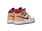 Nike Jordan 1 Mid Light Curry Cardinal (GS)-sneakers-Air Jordan-pikastore.cz