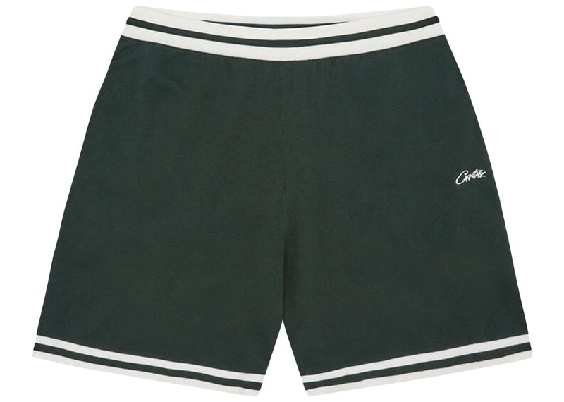 Corteiz Deala Knit Shorts Forest Green-Corteiz-pikastore.cz