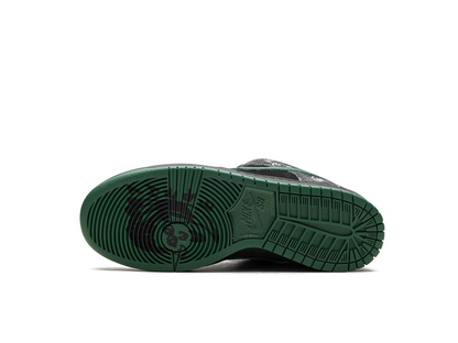 THERE Skateboards x Dunk Low SB Black Gorge Green