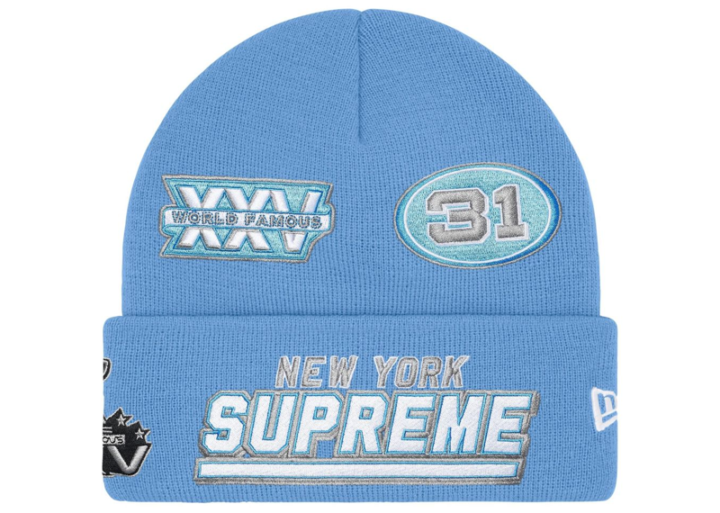Supreme New Era Football Beanie Light Blue-Supreme-pikastore.cz