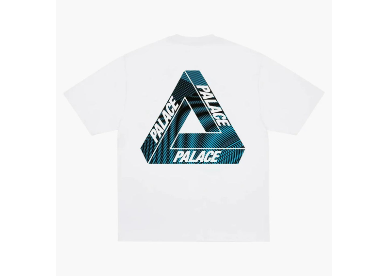 Palace Tri-vex T-shirt White/Blue-Palace-pikastore.cz