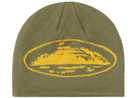 Corteiz Alcatraz Skully Khaki Green/Yellow-Corteiz-pikastore.cz