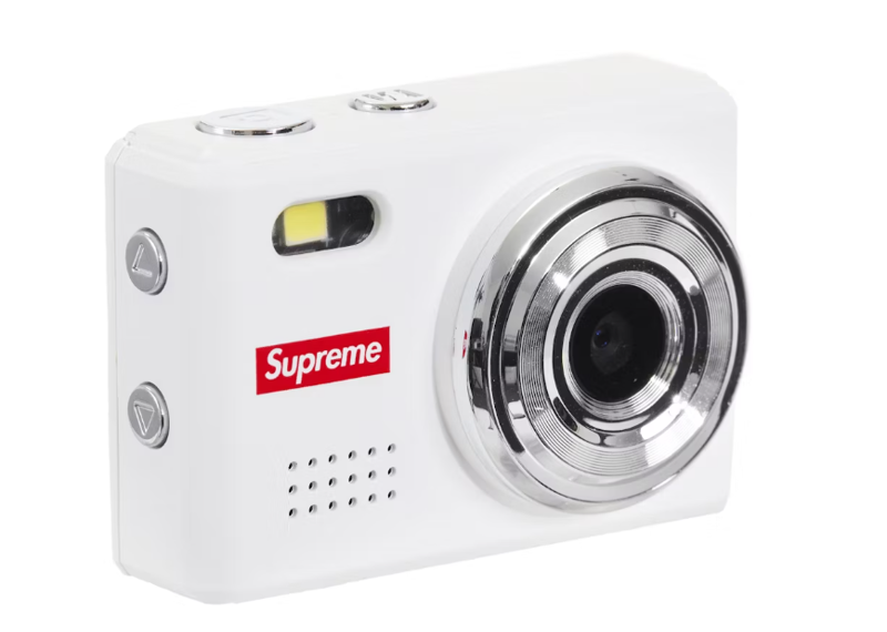 Supreme Digital Camera Keychain White