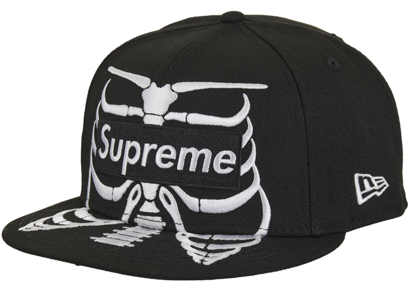 Supreme Bones Box Logo New Era 59Fifty Cap Black-Supreme-pikastore.cz