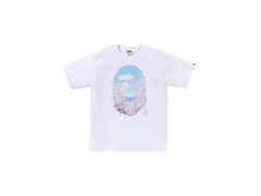 Bape A Bathing Ape Men Japanese Sakure Light Blue Tee