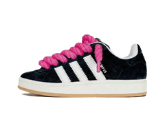 Adidas Campus 00s Black Rope Laces Pink