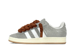 Adidas Campus 00s Grey Rope Laces Brown