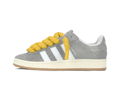 Adidas Campus 00s Grey Rope Laces Yellow