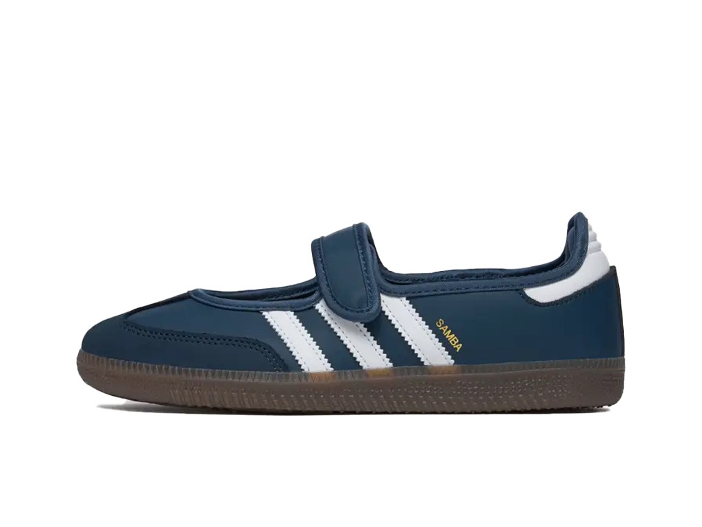 Adidas Wmns Samba Mary Jane Crew Navy White Gold Metallic-Adidas-pikastore.cz