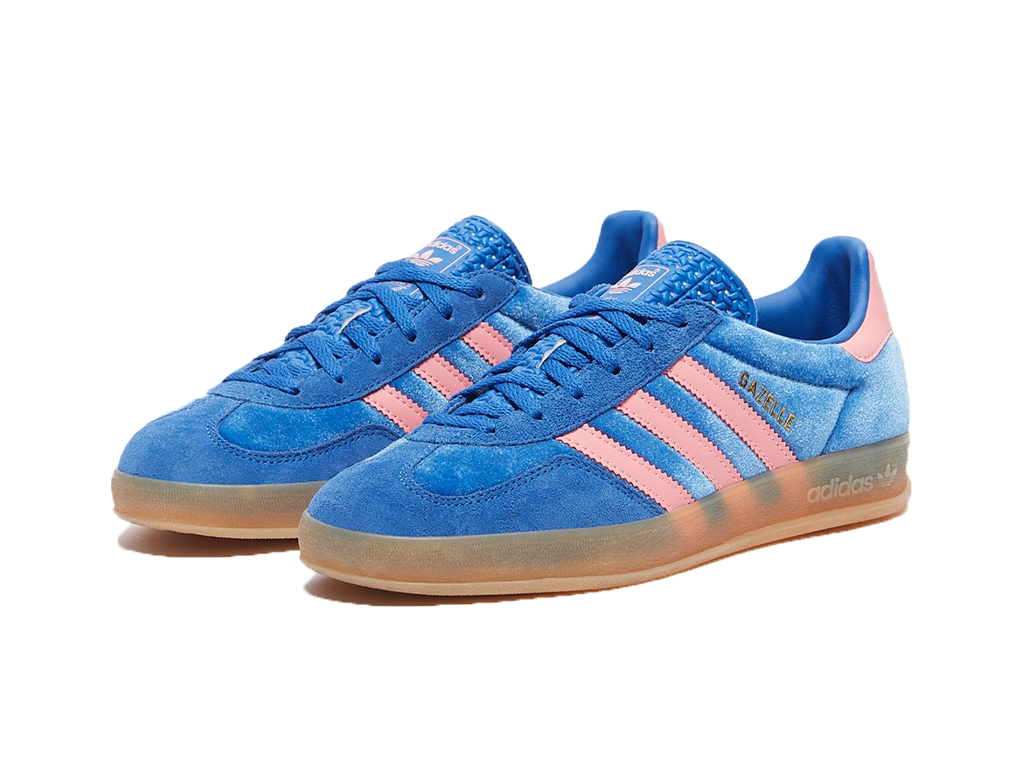Adidas Gazelle Indoor Blue Semi Pink Spark (Womens)-Adidas-pikastore.cz