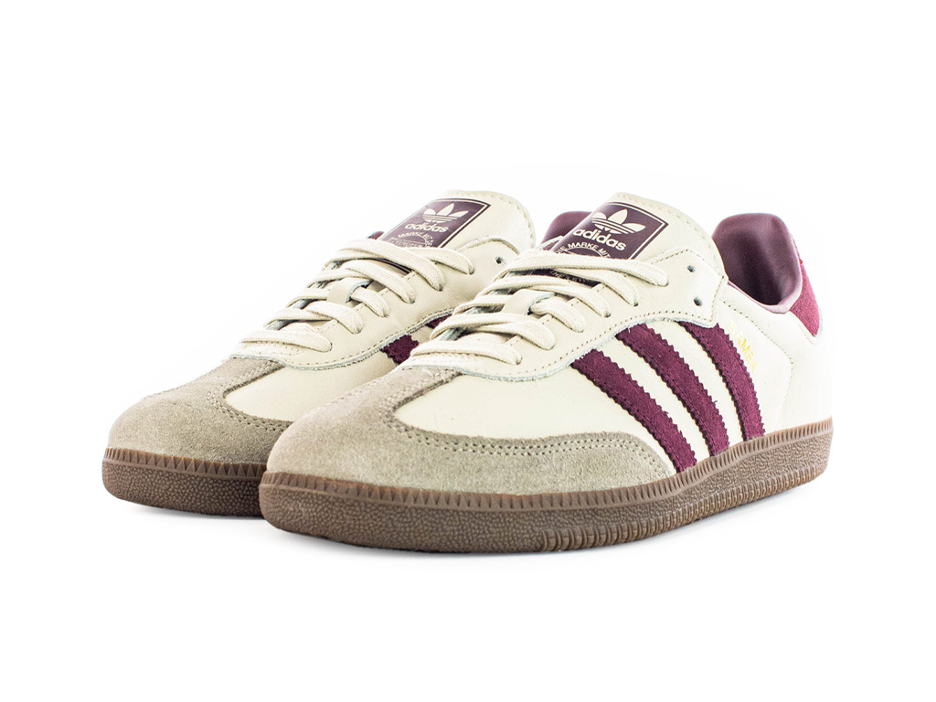 Adidas Samba OG Putty Grey Maroon