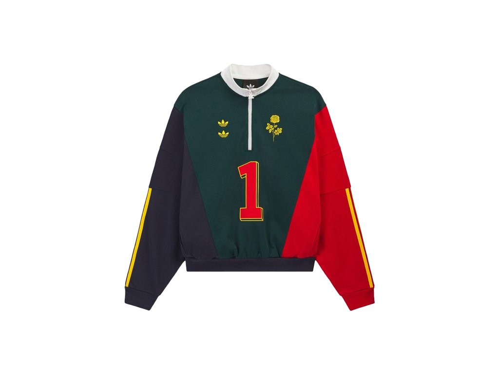 Adidas x Willy Chavarria Watsonville Quarter Zip Aurora Ivy/Legend Ink/Better Scarlet-Adidas-pikastore.cz