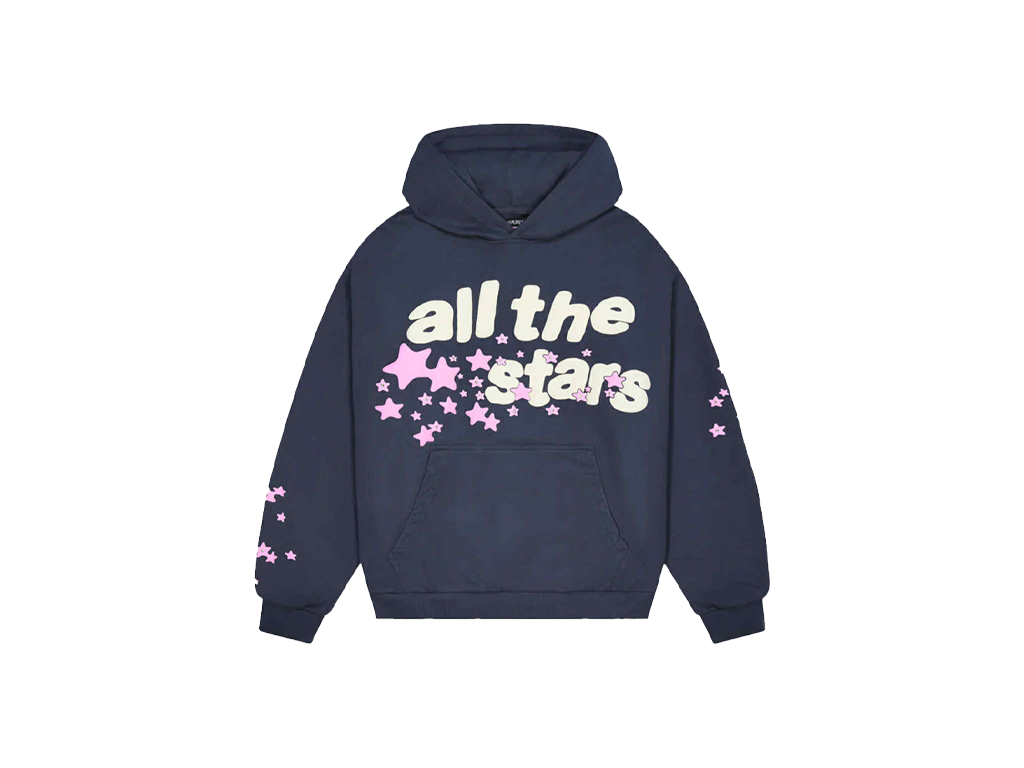 Broken Planet All The Stars Hoodie Deep Navy Pink-Broken Planet-pikastore.cz