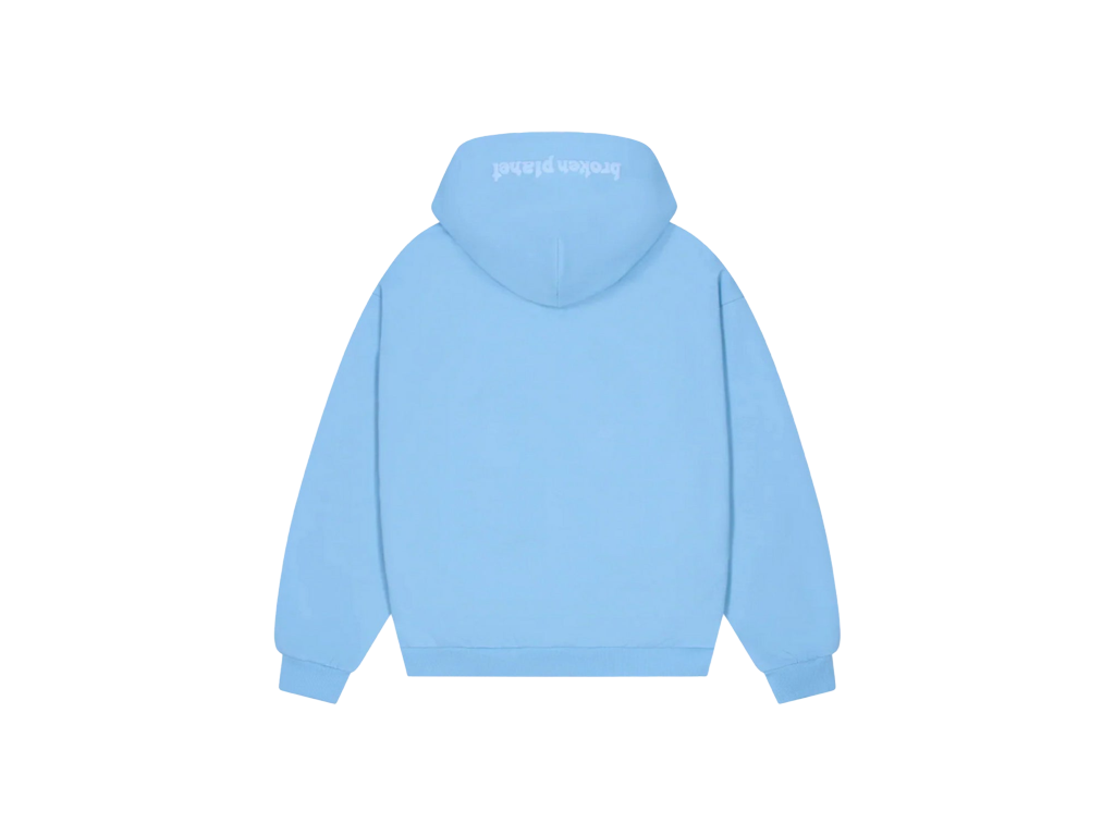 Broken Planet Market Sky Blue Zip Up Hoodie Sky Blue-Broken Planet-pikastore.cz