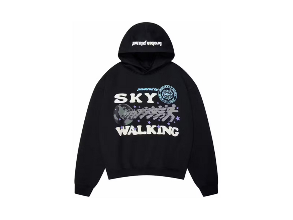Broken Planet Sky Walking Hoodie Midnight Black-Broken Planet-pikastore.cz