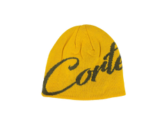 Corteiz OG Script Skully Beanie Yellow