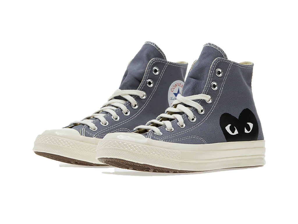 Converse Comme des Garcons PLAY x Chuck 70 High Steel Gray-Converse-pikastore.cz