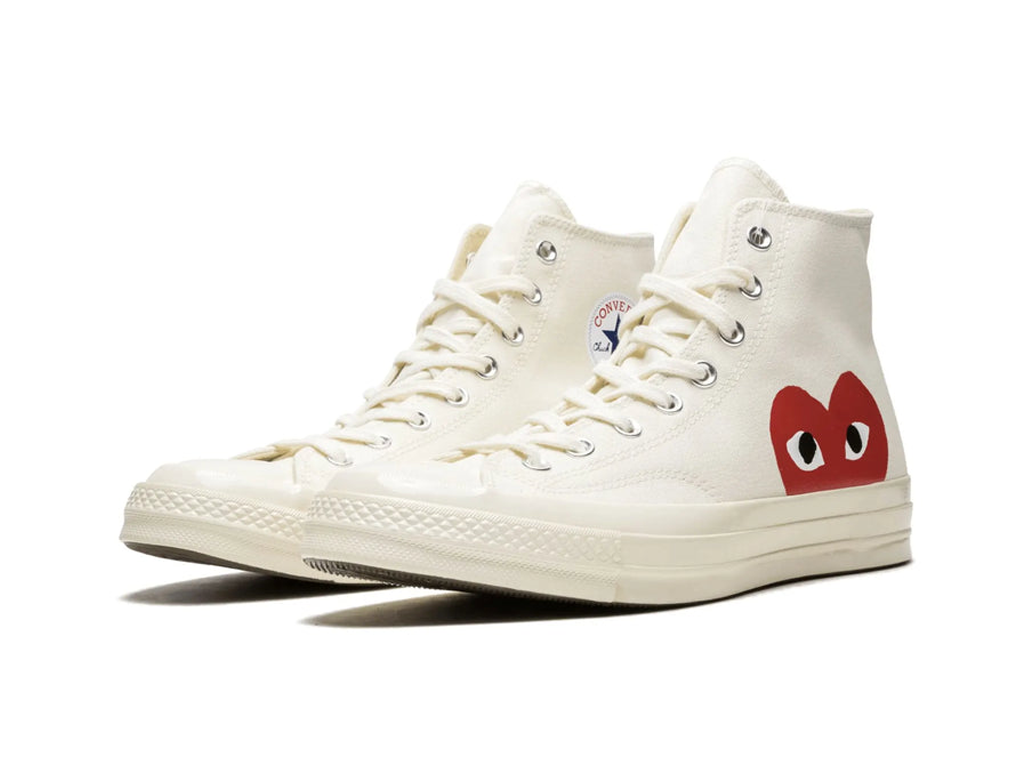 Converse Chuck Taylor All Star 70 Hi Comme des Garcons PLAY White-Converse-pikastore.cz