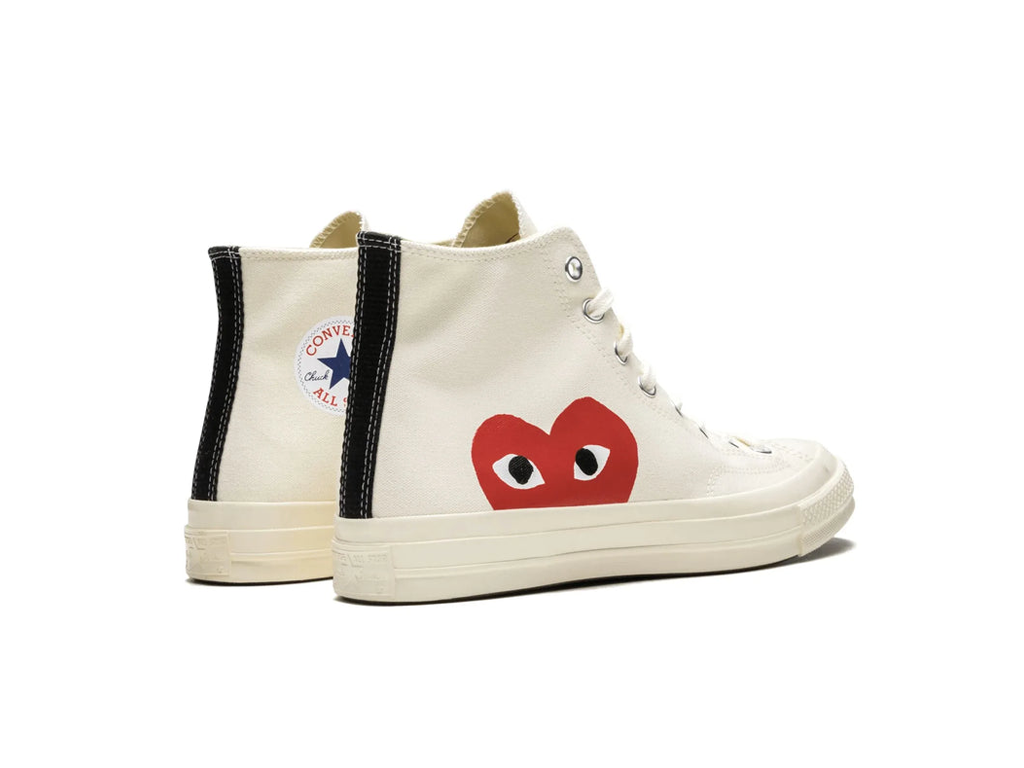 Converse Chuck Taylor All Star 70 Hi Comme des Garcons PLAY White-Converse-pikastore.cz