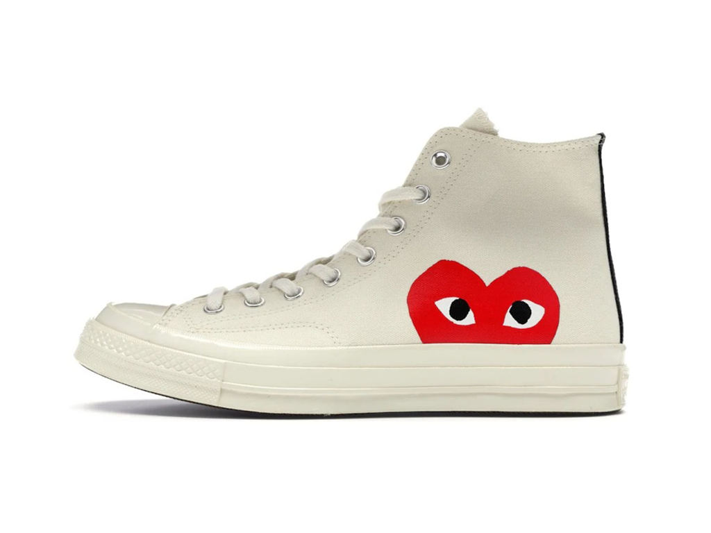 Converse Chuck Taylor All Star 70 Hi Comme des Garcons PLAY White-Converse-pikastore.cz